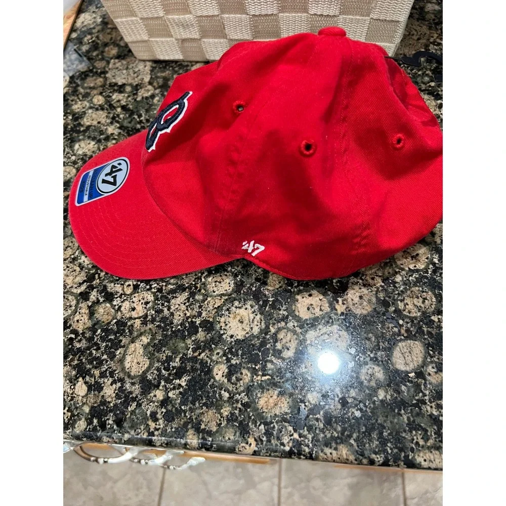 47 Brand Boston Red Sox Kids Clean Up Hat Red Adjustable B-RGW02GWS-RD MLB Cap